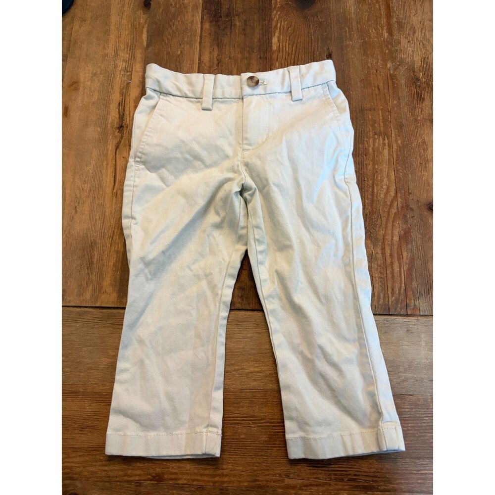 Vineyard Vines Boys 2T Light Khaki Stretch Chino Pants Adjustable Waist